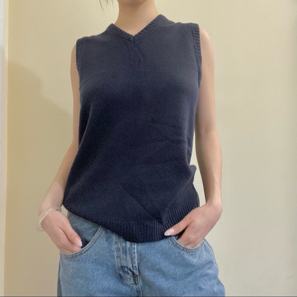 Thrifted French Toast Kid’s Navy Vest